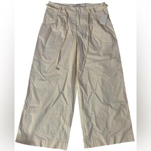 High-Rise Wide-Leg Chino Pants